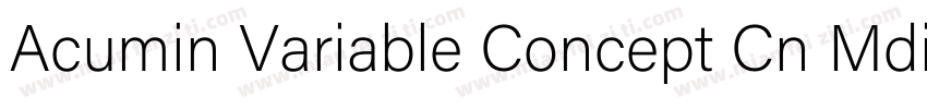 Acumin Variable Concept Cn Mdiu字体转换
